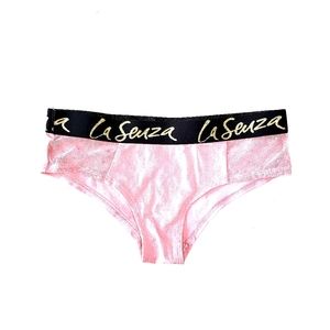 La Senza, hipster panty, pink, size small.